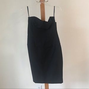 French Connection Black Strapless Cocktail Dress